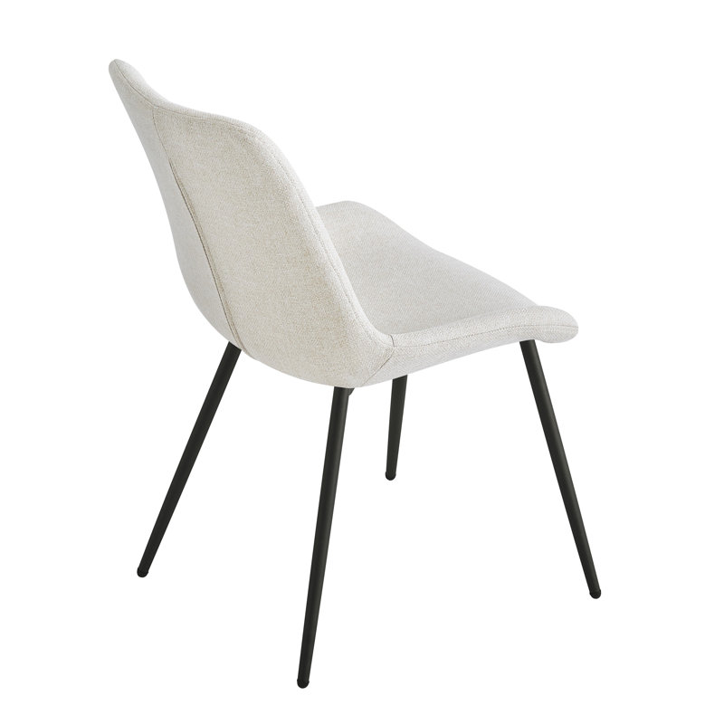 Ensemble de 2 sièges en métal Anissa, Beige
