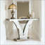 Table de couloir design, table d'appoint en miroir, console