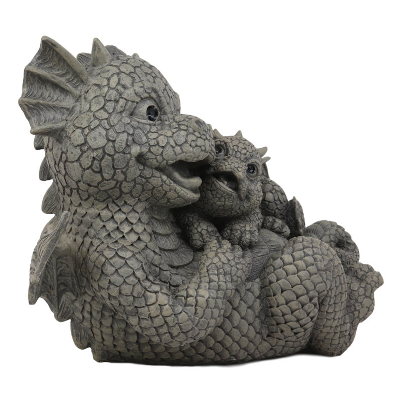 Statue de jardin dragon fantaisiste Qualana