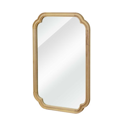 Solid Wood Frame Decorative Mirror, For Bedroom, Bathroom, Living Room, Entryway