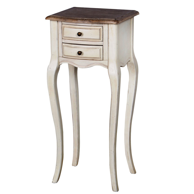 Allevard 34cm W Solid Wood Bedside Table