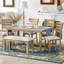 Table de salle à manger avec chaises et banc, ensemble de table à manger pour la maison-147853071-147853069-147853068