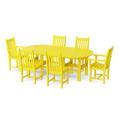 Classic 7-Piece 44" x 84" Dining Set