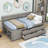 Nadiv Wooden Daybed with 4 Drawers-589121442-589121439