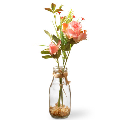 Fleurs roses 12 po