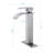 Single Handle Bathroom Faucet With Waterfall Spout And Pop - Up Drain, No Overflow, Stainless Steel, Corrosion Treatment, Gentle Waterfall, Simple Installation For Sinks Without Overflow Sink Spout,