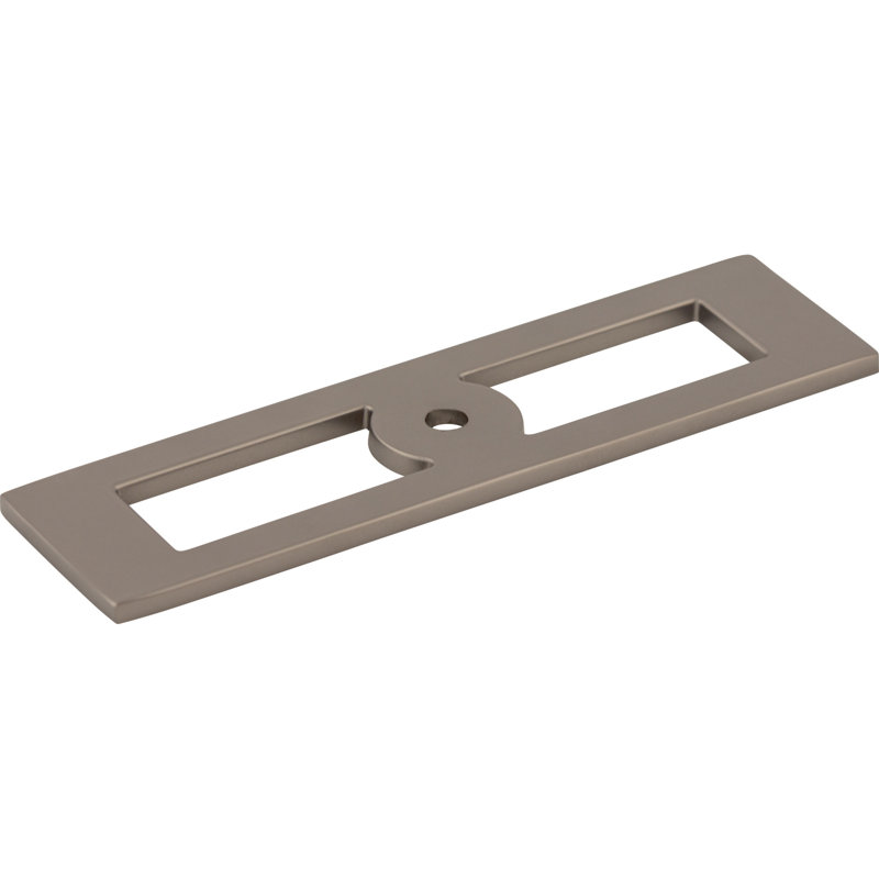 Hollin 4 9/32" Length Rectangle Knob, Ash Gray