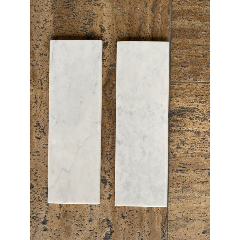 Carreau de mur et de plancher en marbre 4 po x 12 po