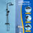 Exposed Shower System With Tub Spout 10 Inch Rainfall Shower Head With Handheld Spray