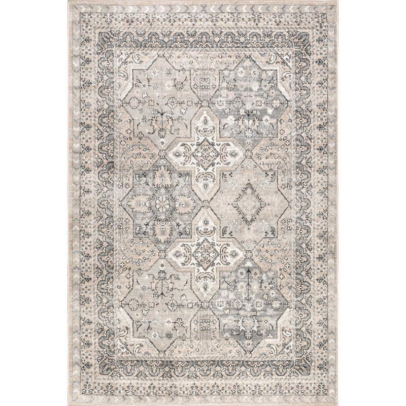 Tapis traditionnel à médaillon Tindon, Rectangle 10 pi x 14 pi