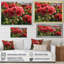 Fleur rouge, vert, géraniums et euphonie I - impression-865328686-865328678