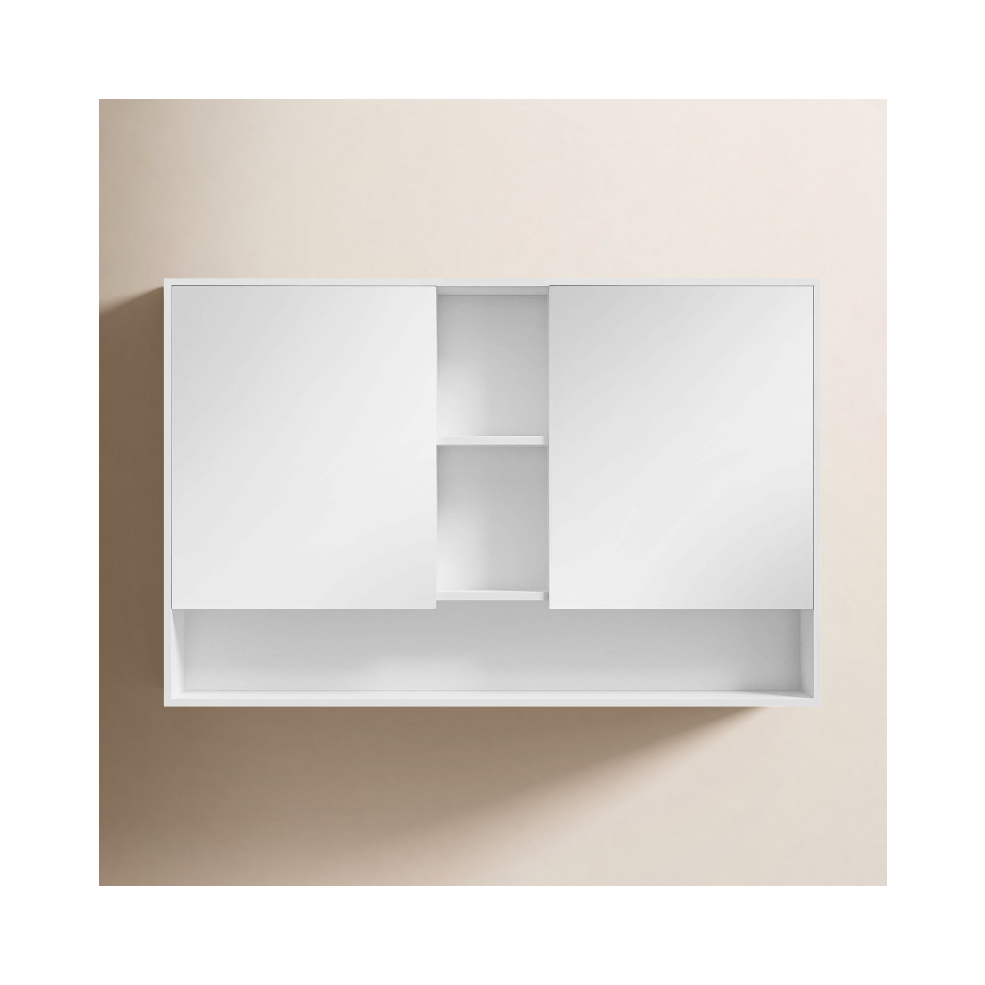 Maisie Surface Double Medicine Cabinet, White