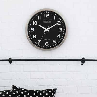 Weese 16" Stainless Steel Atomic Wall Clock