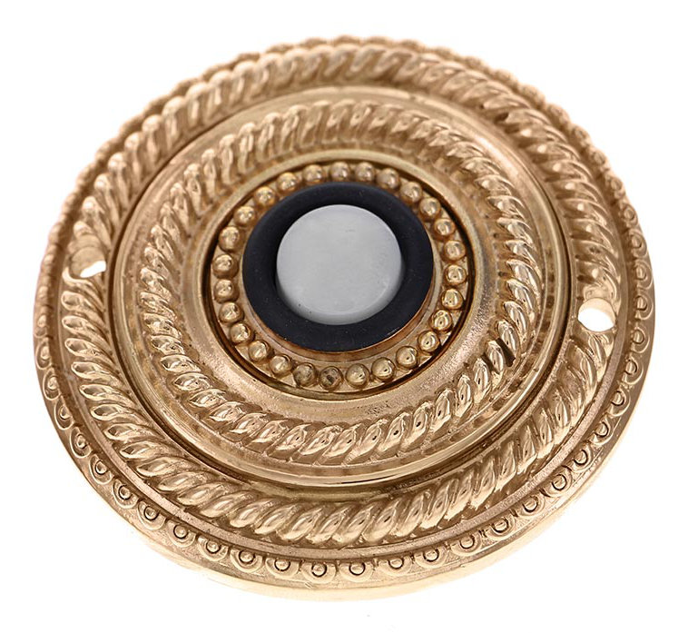 Sanzio Push Button, Polished Gold