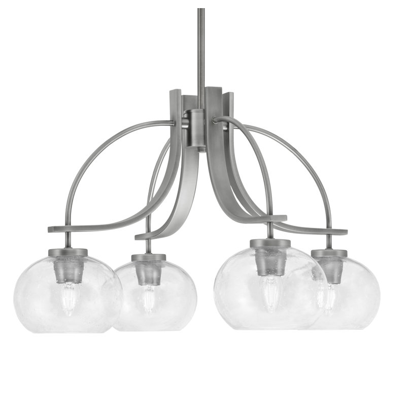 Lustre Cavella Light, Graphite, H 15 po x l 26,25 po x P 26,25 po, 4