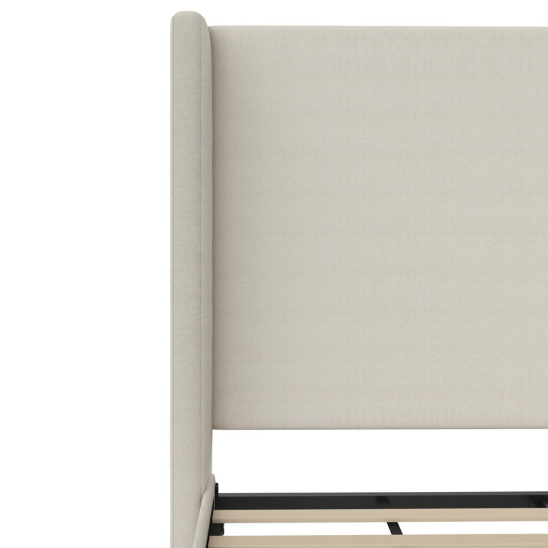 Birzer Queen Upholstered Wingback Platform Bed