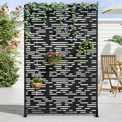 Metal Outdoor Garden Privacy Screen Fence Panel by Dovelina