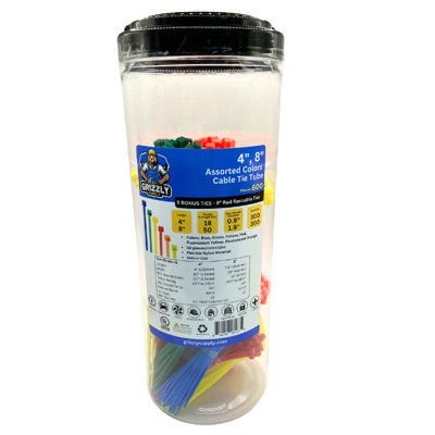 4", 8" Cable Tie Tube 600/bag
