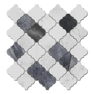 LANTERNE ARABESQUE - DOLOMITE BIANCO, BARDIGLIO ET BLANC