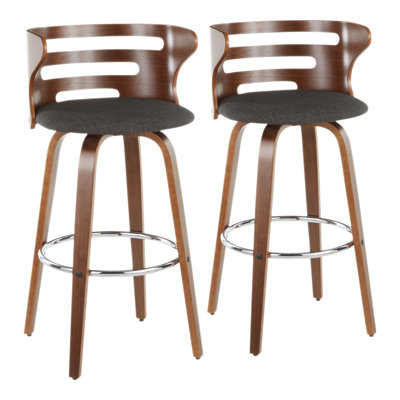 Archaimbaud Swivel Upholstered Counter Stool