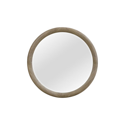 Miroir rond English Oak