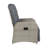 Vilborg Indoor/Outdoor Wicker Rattan Recliner with Flip-Up Side Table-1815736243-1815736240