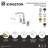 Kingston Brass NuvoFusion Two-Handle 3-Hole Deck Mount Widespread Bathroom Faucet with Brass Pop-Up Drain