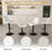 Swivel Bar Stools With Adjustable Height (35.03-43.7 Inches), Backrest, And Soft Knit Fabric - Ideal For Kitchen Island, Bar Counter, Dining Room(Set Of 2)-62781682