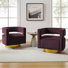 Aysha Velvet Swivel Accent Chair