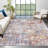 Abstract Machine Washable Area Rug Low Pile Non Slip Modern Rug Foldable Stain Resistant Carpet for Living Room Bedroom Indoor Ultra Thin Mat-1827465592