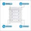 Meuble-lavabo simple autoportant de 36 po avec plateau en marbre, entièrement assemblé, durable et élégant pour les salles de bain modernes