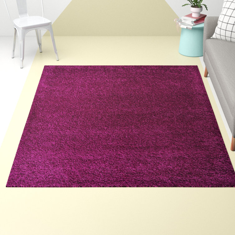 Esterly Solid Colour Shag Area Rug