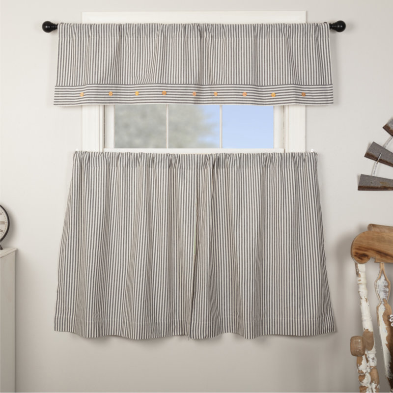 Ensemble de 2 coussins gris Farmhouse