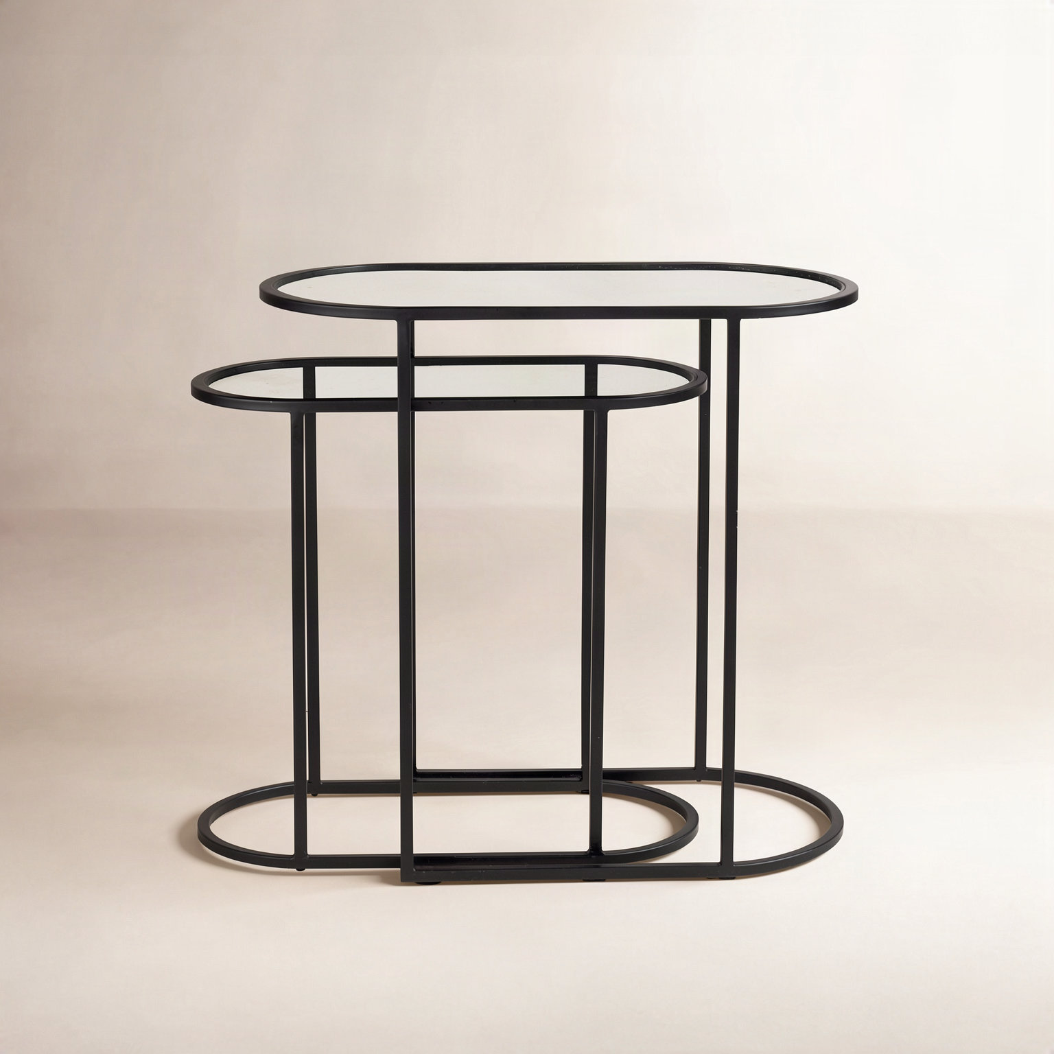 Eboni Glass End Table