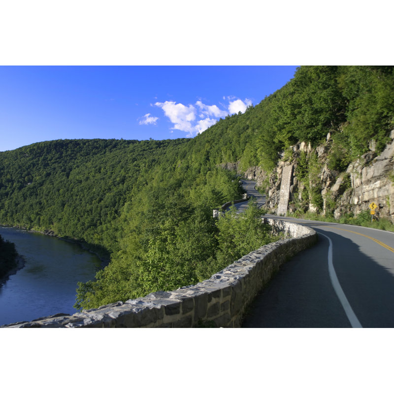 Scenic Road by Samaro - Wrapped Canvas Print, 30cm H x 46cm W x 3.8cm D
