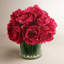 Peony Arrangement in Glass Vase with Grass-2022617962