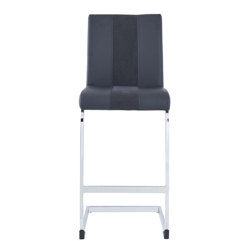 Arum Upholstered Counter Stool, Black, 1