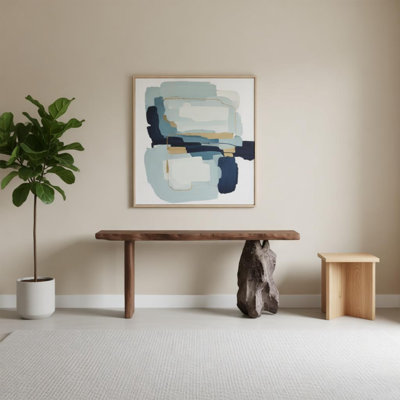 Zen-style wooden entrance table