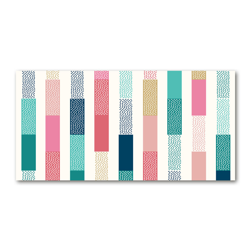 Colored Stripes - Wrapped Canvas Print