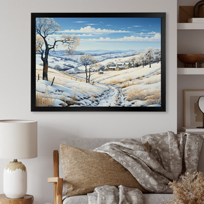 «Snow Winters Embrace Pastoral I», reproduction sur toile