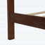 Lit de style campagnard avec tête de lit, banc de rangement et grands tiroirs, structure en bois-1348626825