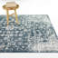 Tapis bleu délavé traditionnel Bastian-619814375