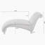 Chaise longue sans accoudoirs touffetée