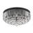 9-Light Modern Large Crystal Chandelier Semi Flush Mount Round Light Fixture Ceiling Lamp Farmhouse For Dining Living Room Foyer Bedroom, Bulbs Not Included-1604978400