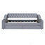 Lit de jour simple rembourré avec accoudoirs de rangement et port USB-1410915846
