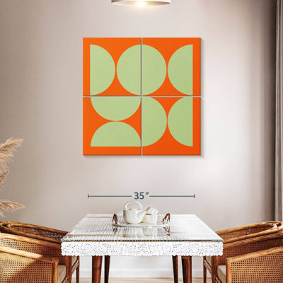 Collage Mid-Century demi-cercles I