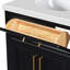 Meuble-lavabo double en bois massif Tidworth avec plateau en quartz blanc de 1,5 po-818783555-823641528