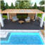 Carreaux de terrasse de style H de 12 po, carreaux de terrasse à emboîtement de module de bricolage, carreaux de cour faciles et rapides à installer pour le porche de la cour arrière du balcon 44 pièces-113014732