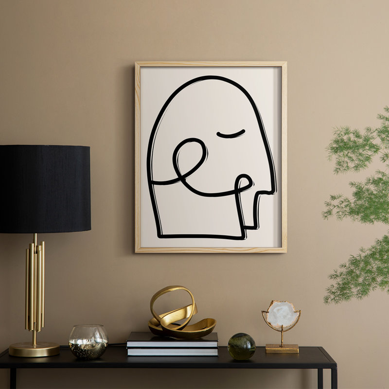 Face It I Framed Print - Solid Wood, 11" H x 9" W