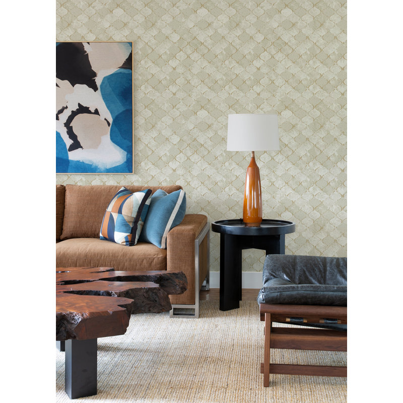 Pilak Metallic Wallpaper Roll, Gold